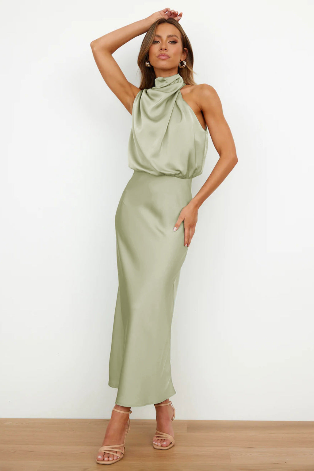 Carlina™ | Satin Maxi Kjole