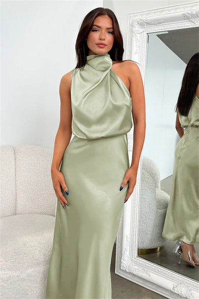 Carlina™ | Satin Maxi Kjole