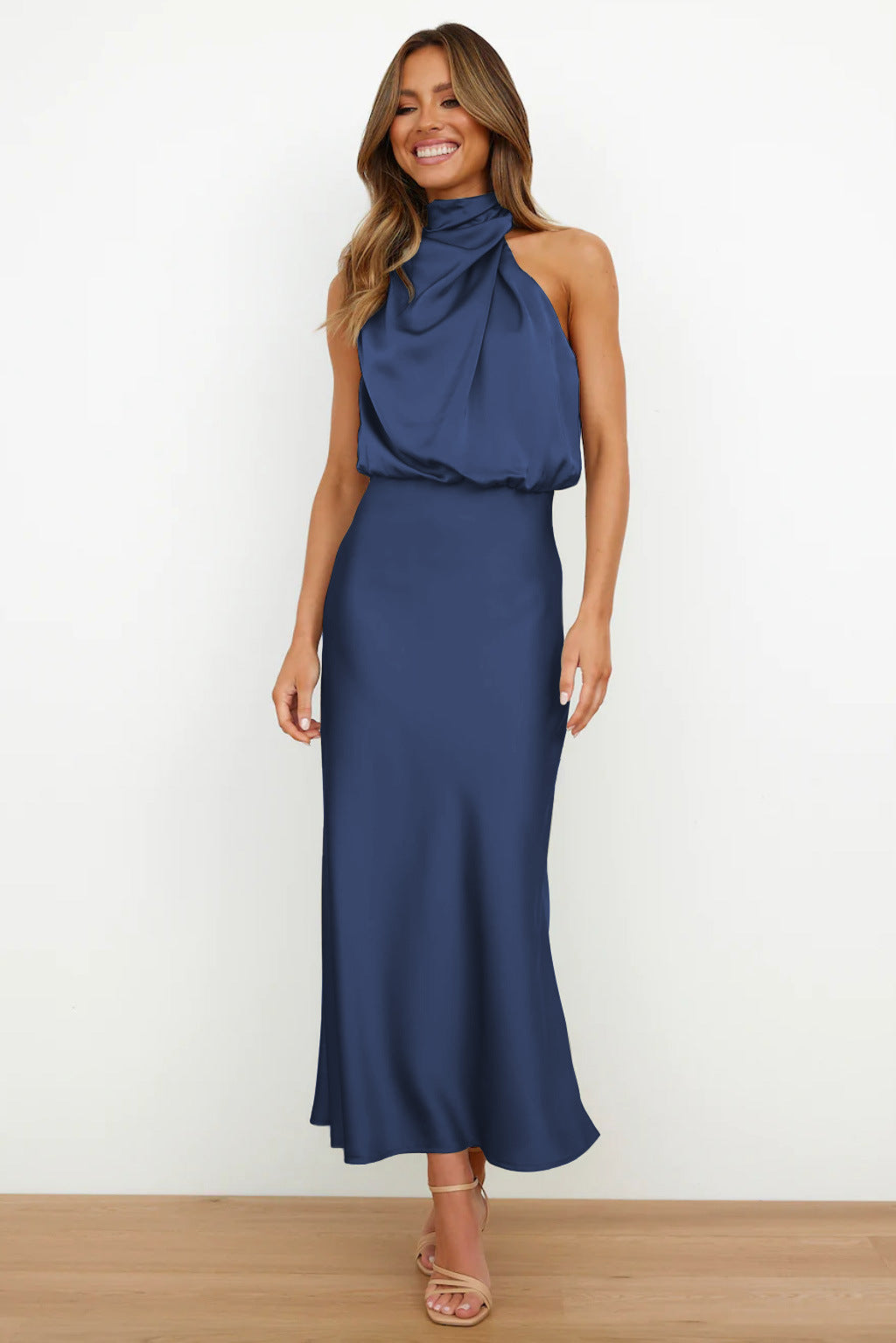 Carlina™ | Satin Maxi Kjole