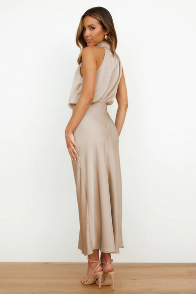 Carlina™ | Satin Maxi Kjole