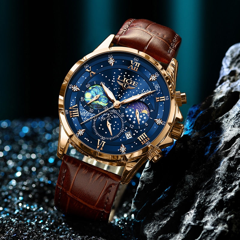 Anders™ - Elegant Moonphase Ur