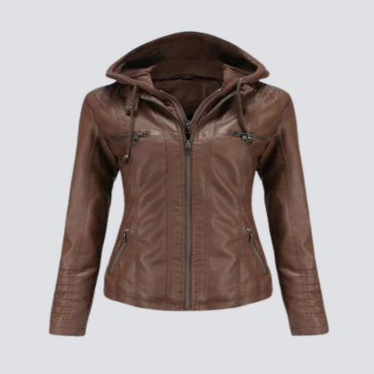 Olaria™ | Bequeme Vegan Lederjacke