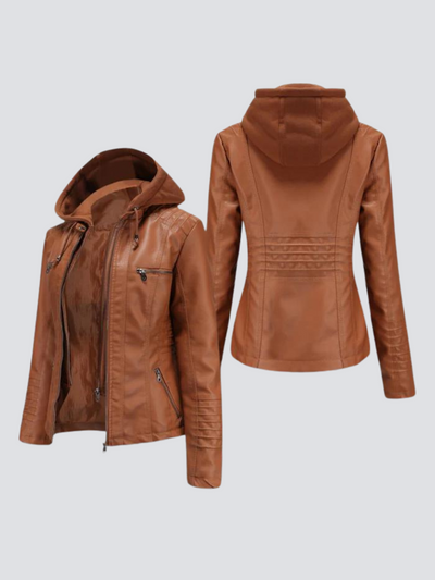 Olaria™ | Bequeme Vegan Lederjacke