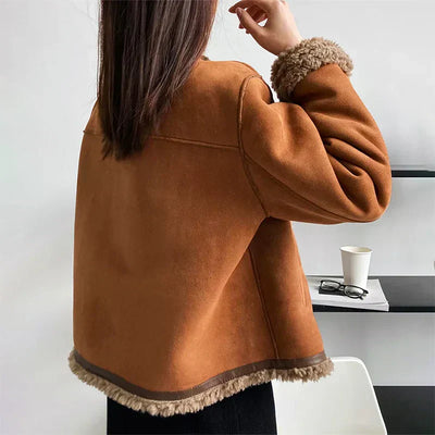 Rosalie - Shearling Button Jakke